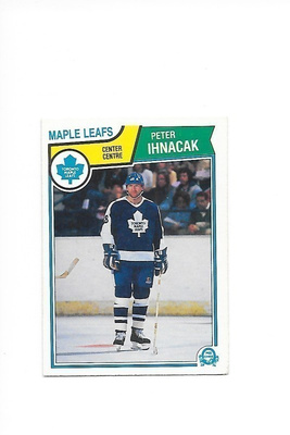 1983-84 OPC #334 Peter Ihnacak Toronto Maple Leafs