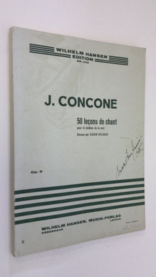 J. Concone : 50 lecons de chant pour le medium de la voix...