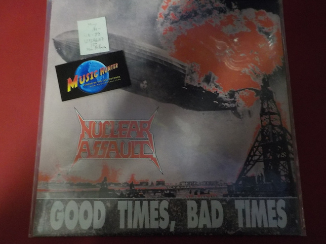 NUCLEAR ASSAULT - GOOD TIMES BAD TIMES M-/M- LP