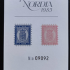 1985 Nordia - numeroitu muistoarkki - pikkukuva 1
