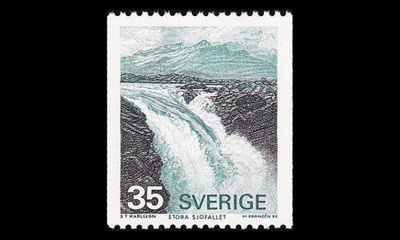 Ruotsi 844x ** Vesiputous x-pap (1974)