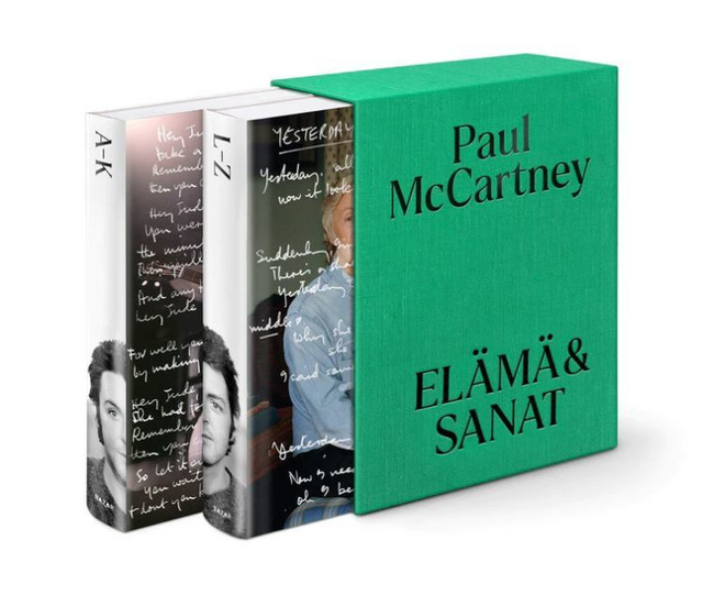 Paul McCartney - Elä­mä & Sa­nat - 2 kirjaa + Kotelo - Uusi