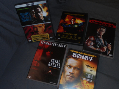 DVD Arnold Schwarzenegger 6 kpl elokuvia