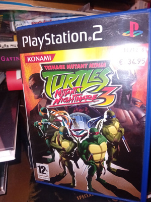 PS2 Teenage Mutant Ninja Turtles 3 Mutant Nightmare