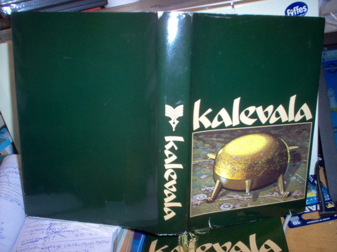 KALEVALA  ( 1985 SKK Kuvitus Björn Landström ) Sis.pk:t