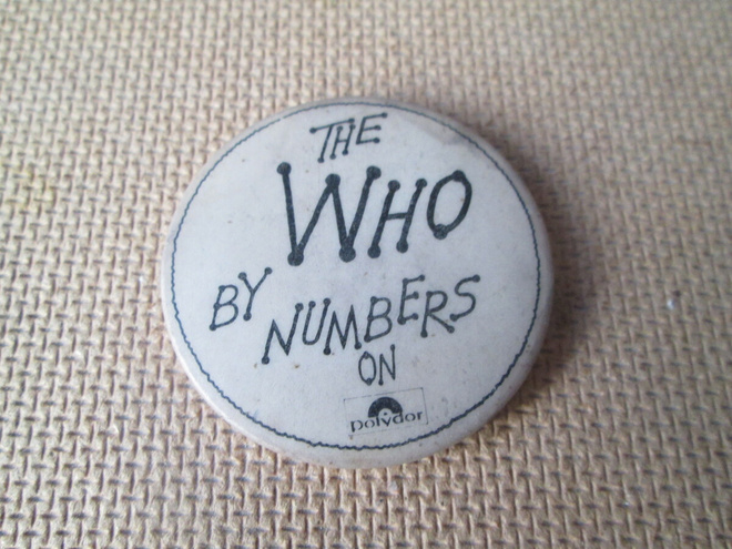 vintage The Who By Numbers -pinssi