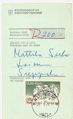 1970 PR 25p postiosoitus