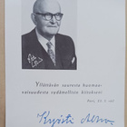 Kyösti Alho, director musices, urkutaiteilija, kiitospk 1960 - pikkukuva 1