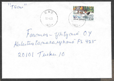Postilähetys -  Pohjola (LAPE 920)  Evo 19.4.1993