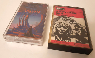 C-kasetit Keef Hartley Band1972 ja Yes Union 1991