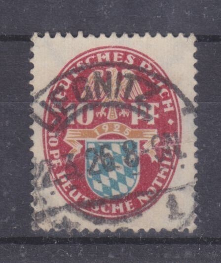 Saksa reich 1925 LaPe 372   leimattuna.