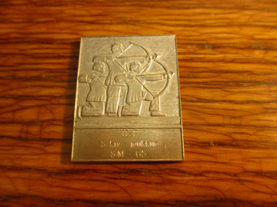 sal mitali 3,5x4,5 31g 2p sot.kivääri joukkue sm - 1965