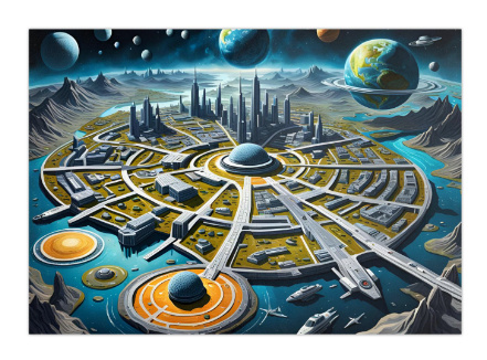100 kpl uusia Science Fiction taide julisteita koko A4