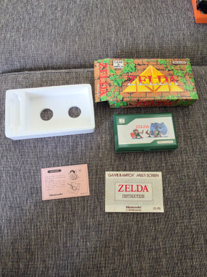 Nintendo Game & Watch: Zelda (Multi Screen, ZL-65, 1989) CIB