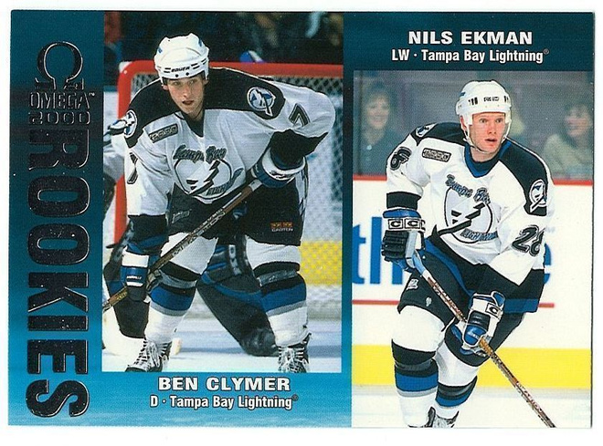 99-00 Pacific Omega Clymer/Nils Ekman RC (Ex-K-Espoo,Blues)