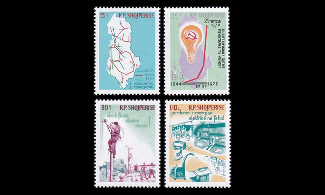 Albania 1448-51 ** Sähköistämissuunnitelman 25v (1970)