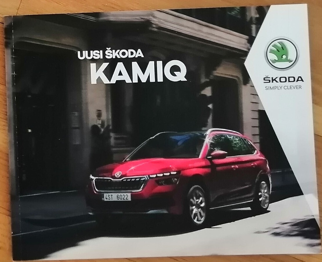 2019 Skoda Kamiq esite - KUIN UUSI - 84 sivua - suom