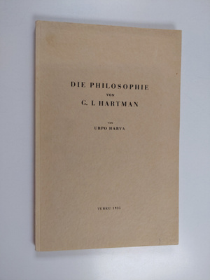 Urpo Harva : Die Philosophie von G.I. Hartman (signeeratt...