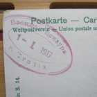 Uusi vuosi kortti Kuopiosta 1917 Pielavedelle leimoin - pikkukuva 3