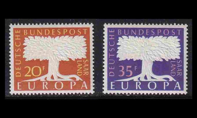 Saarland 402-3 ** Europa (1957)