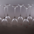 1037. 8kpl Iittala 'Aurora' valkoviinilasi, Heikki Orvola. - pikkukuva 4