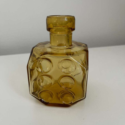 Riihimäen Lasi - Noppapullo, amber