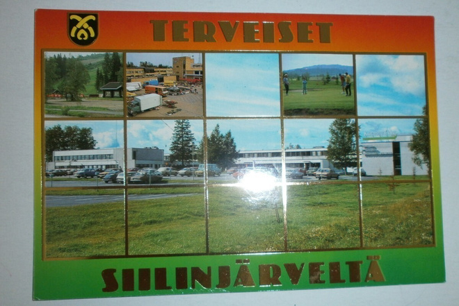 Siilinjärvi, monikuvakortti + vaakuna, p. 1992