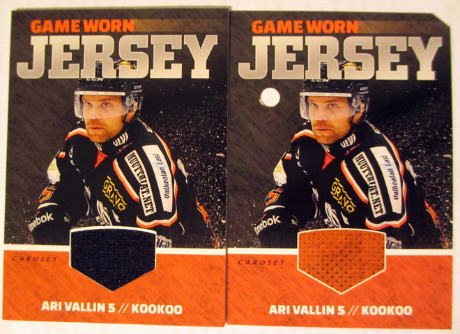 Ari Vallin KooKoo Cardset 2015-16 Jersey /128