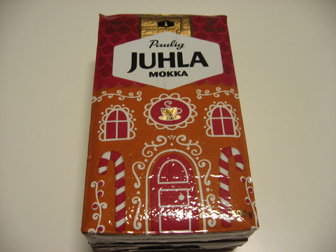 Pauligin Juhlamokka kahvipakkaus