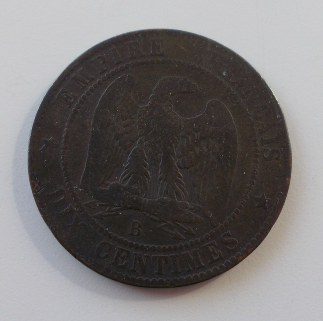 France | 10 Centimes Coin 1854| Napoleon III