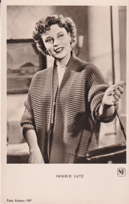 Ingrid Lutz, filmitähti , e133