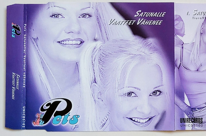 PETS: Satunalle / Vaatteet Vähenee – MINT! CD-Single 1999