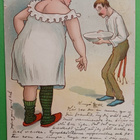 Vaimo komentaa miestään aamutoimiin, p. 1902 - pikkukuva 1