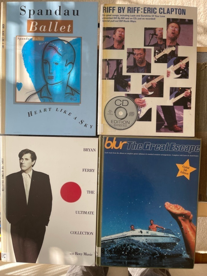 NUOTTIKIRJOJA 4 x: Clapton, Blur, Bryan Ferry, Spandau Balle