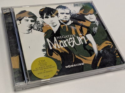 Mansun - Negative (CD) EX+!! + Poster