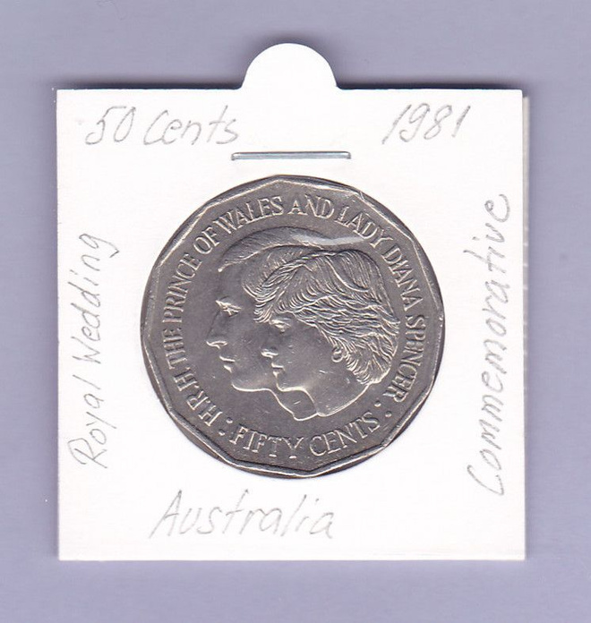 Australia 50 Cents v.1981 KM#72 Comm. Lady Diana
