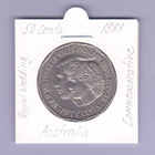 Australia 50 Cents v.1981 KM#72 Comm. Lady Diana - pikkukuva 1