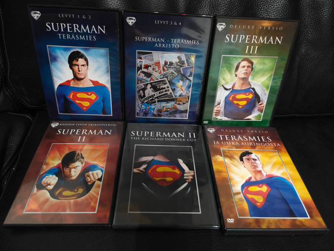 Superman - Teräsmies 1-4 6DVD Suomijulkaisu