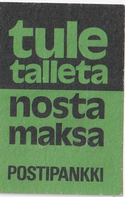 Postipankki . tule talleta nosta  ,  s64