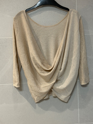 OBJECT kullanvärinen juhlapusero S / Gold shimmering party t