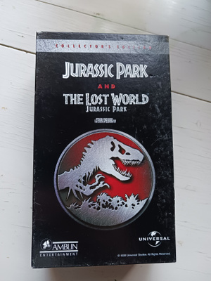 JURASSIC PARK & THE LOST WORLD vhs collectors edition boksi