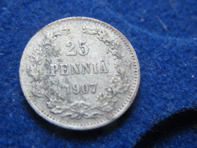 25 penniä 1907