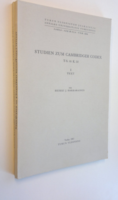 Heikki J. Hakkarainen : Studien zum cambridger codex T-S....
