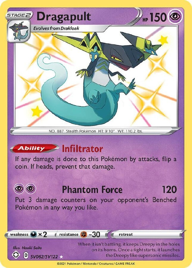 Dragapult SV062/SV122 - Shining Fates - NM/M