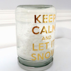Lumisadepallo "Keep calm and let it snow" - pikkukuva 2