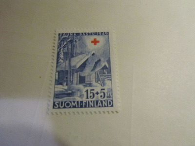 1949 punainen risti 15+5 mk, postituore