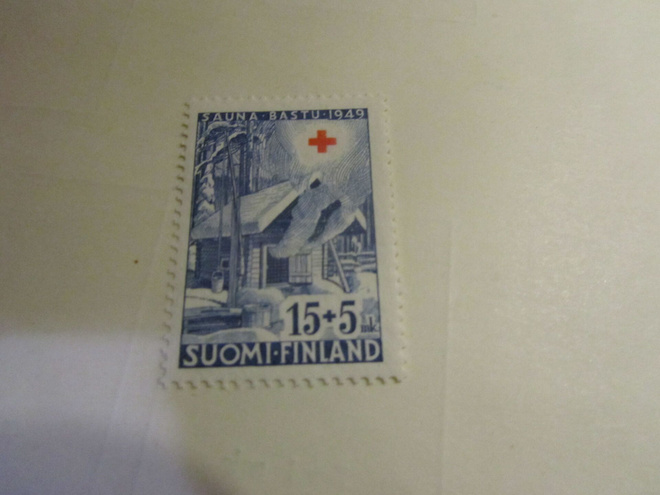 1949 punainen risti 15+5 mk, postituore