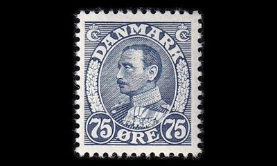 Tanska 265 ** Christian X 75 öre (1941)