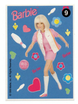 Purkkakuva BARBIE n:o 9   1999  Purukumikuva