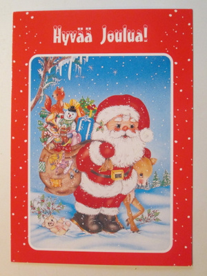 KULKEMATON JOULUPUKKI LAHJASÄKIN KANSSA